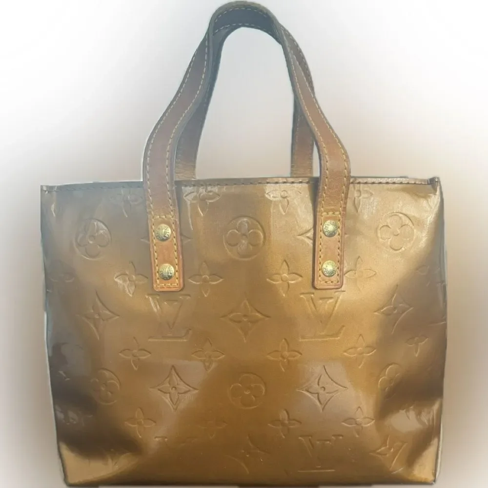 Louis Vuitton Bronze Vernis Reade Mini Tote Bag